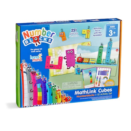 hand2mind® Numberblocks MathLink® Cubes 1-10 Activity Set